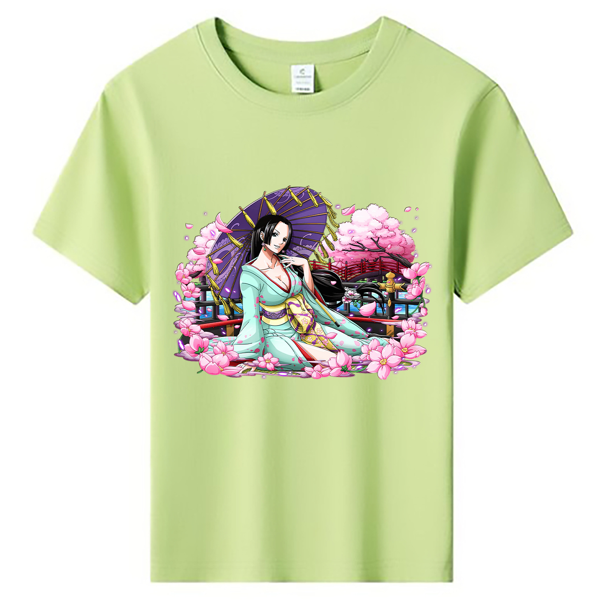 ワンピース ボア・ハンコック ONE PIECE Boa·Hancock 綿100％キッズTシャツ（フロントプリント）